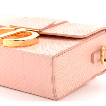 Snakeskin 30 Montaigne Box Bag Rose Clair