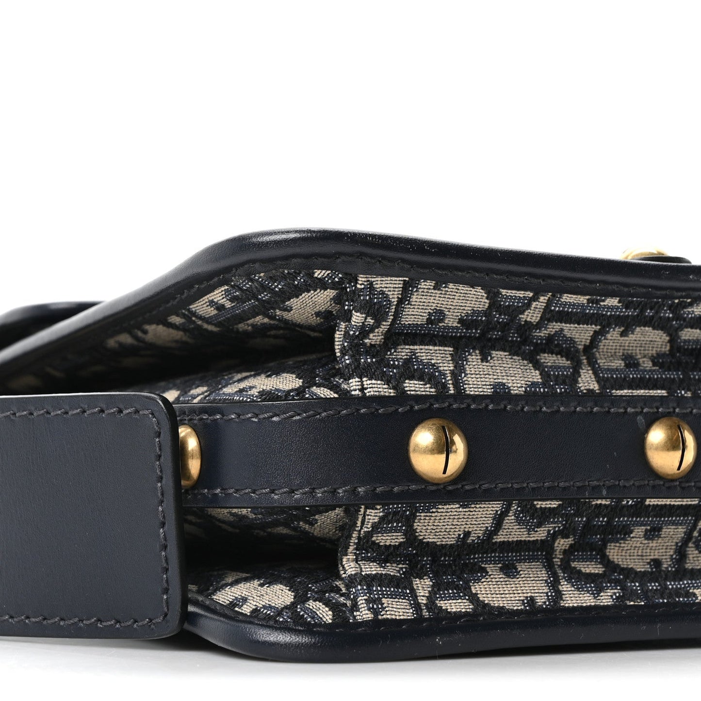 Oblique Square DiorAddict Flap Navy Blue