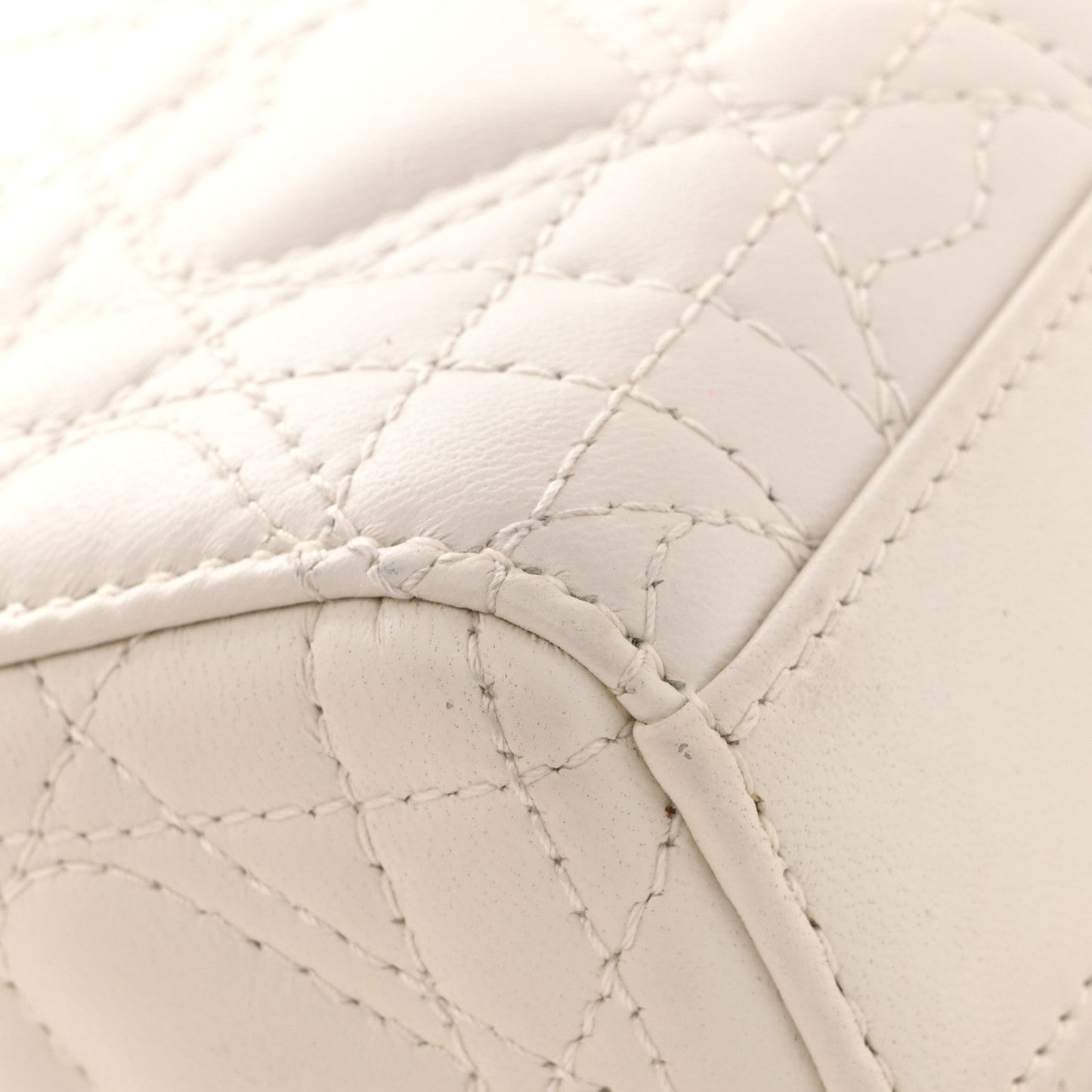 Lambskin Cannage Dioramour Micro Lady D-Joy Latte