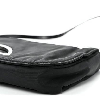 Nylon Malice Shoulder Bag Black