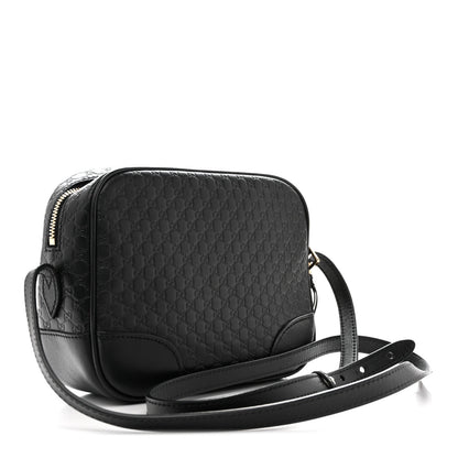 Microguccissima Mini Bree Messenger Bag Black