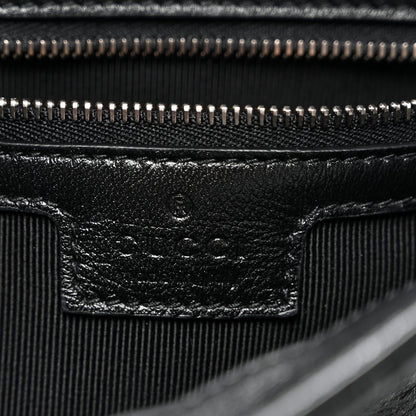 Soft Calfskin Matelasse Medium GG Marmont Shoulder Bag Black