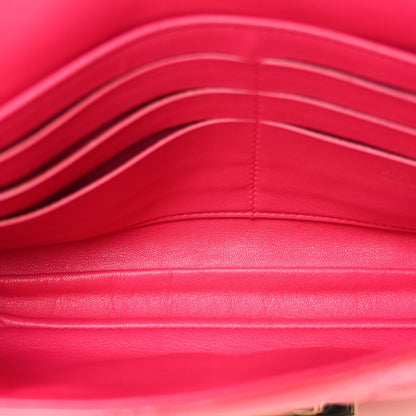 Patent Cannage Miss Dior Promenade Pouch Fuchsia