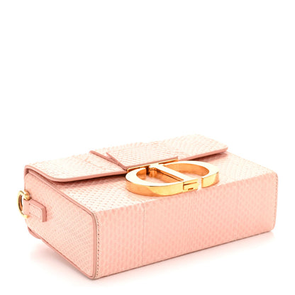 Snakeskin 30 Montaigne Box Bag Rose Clair