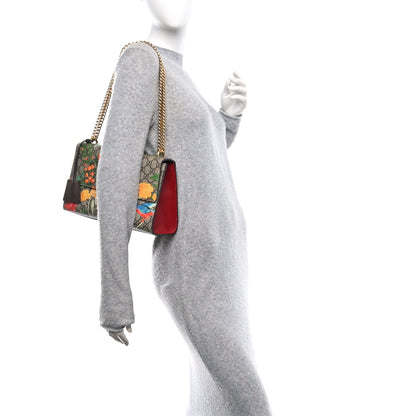 GG Supreme Monogram Tian Medium Padlock Shoulder Bag Beige Multicolor New Acero