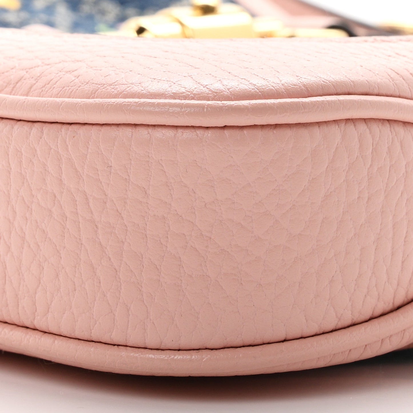 New Denim GG Monogram Calfskin Love Parade Mini Jackie 1961 Hobo Light Pink