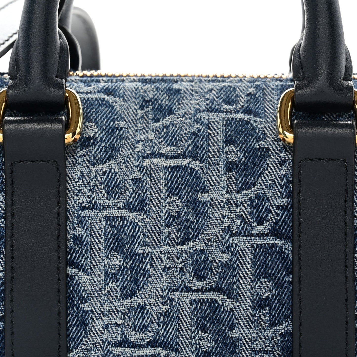 Denim Oblique Nano Groove 17 Bag Blue