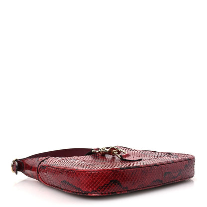 Snakeskin Web Small Jackie 1961 Hobo Rosso Ancora