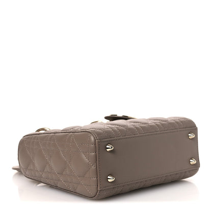 Lambskin Cannage Small My ABCDior Lady Dior Warm Taupe