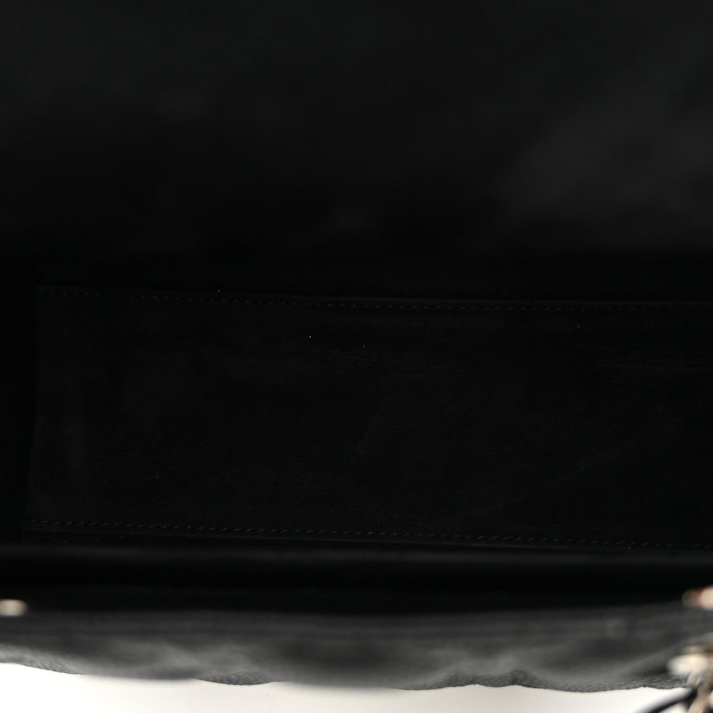 Grained Calfskin Cannage Medium Lady Dior Black
