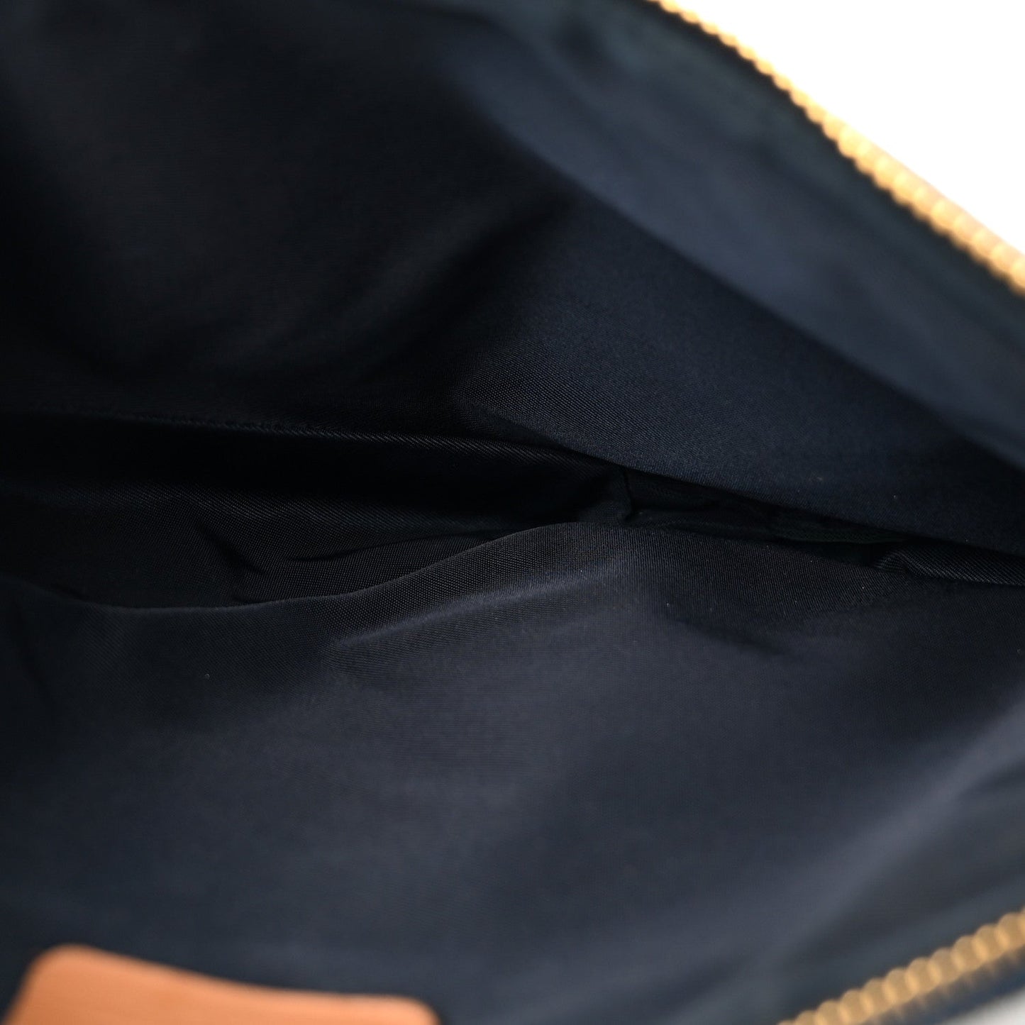 Denim Mini Saddle Pochette Navy