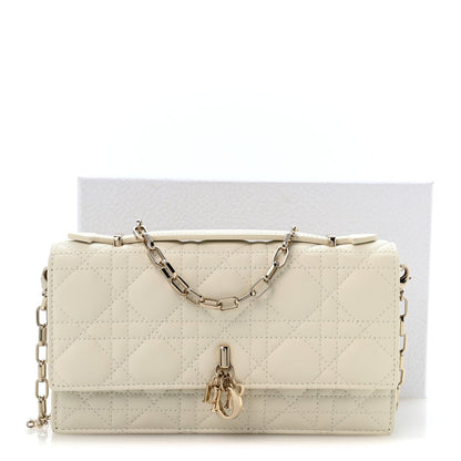 Lambskin Cannage Mini My Dior Bag Latte