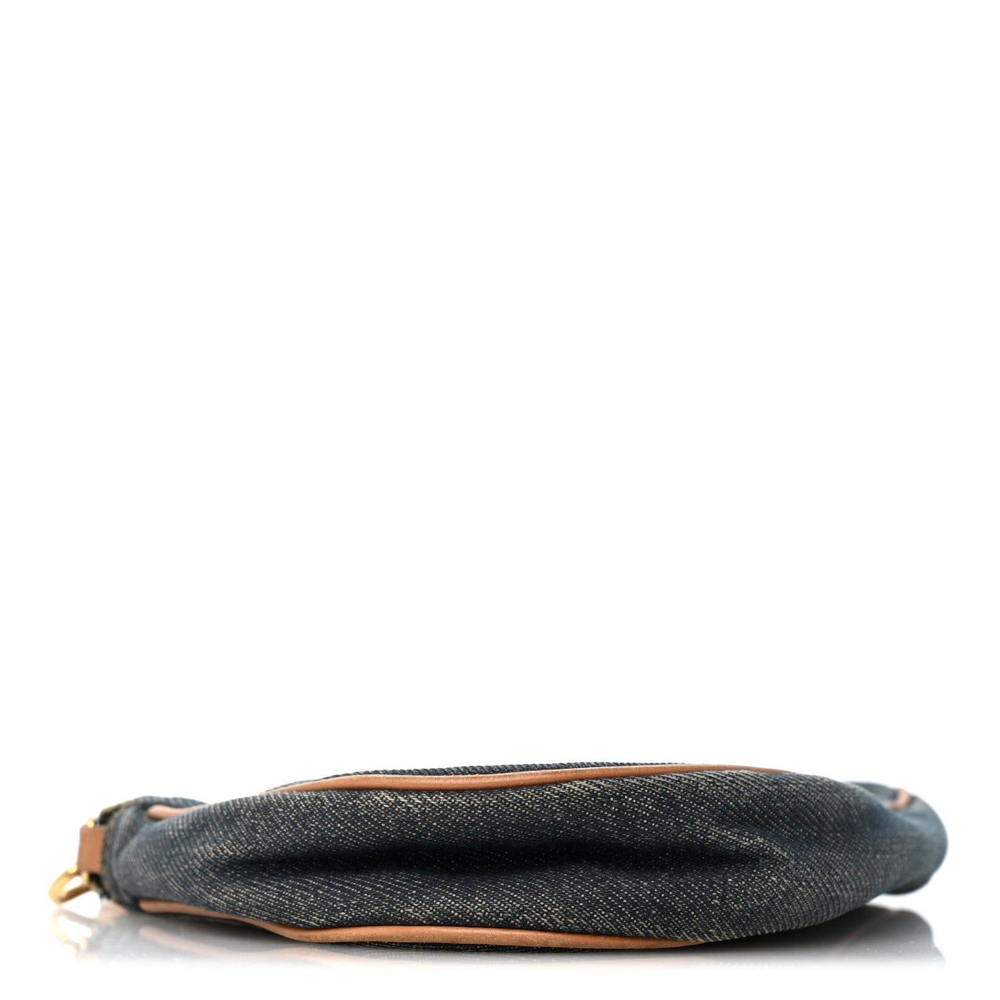 Denim Mini Saddle Pochette Navy