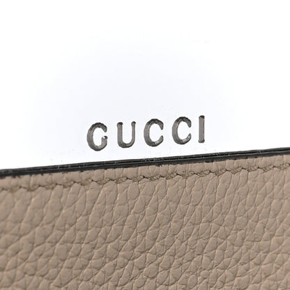 Dollar Calfskin GG Supreme Monogram Mini GG Marmont Chain Wallet Beige White