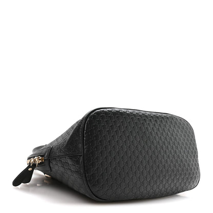 Microguccissima Medium Dome Bag Black