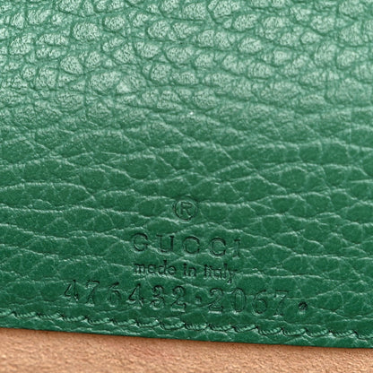 Dollar Calfskin Crystal Super Mini Dionysus Shoulder Bag Emerald