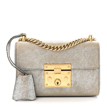 Galassia Small Padlock Shoulder Bag Platino