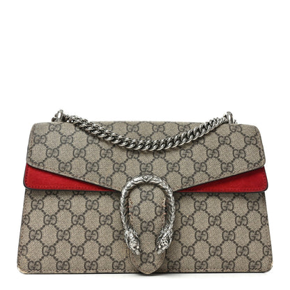 GG Supreme Monogram Small Dionysus Shoulder Bag Red
