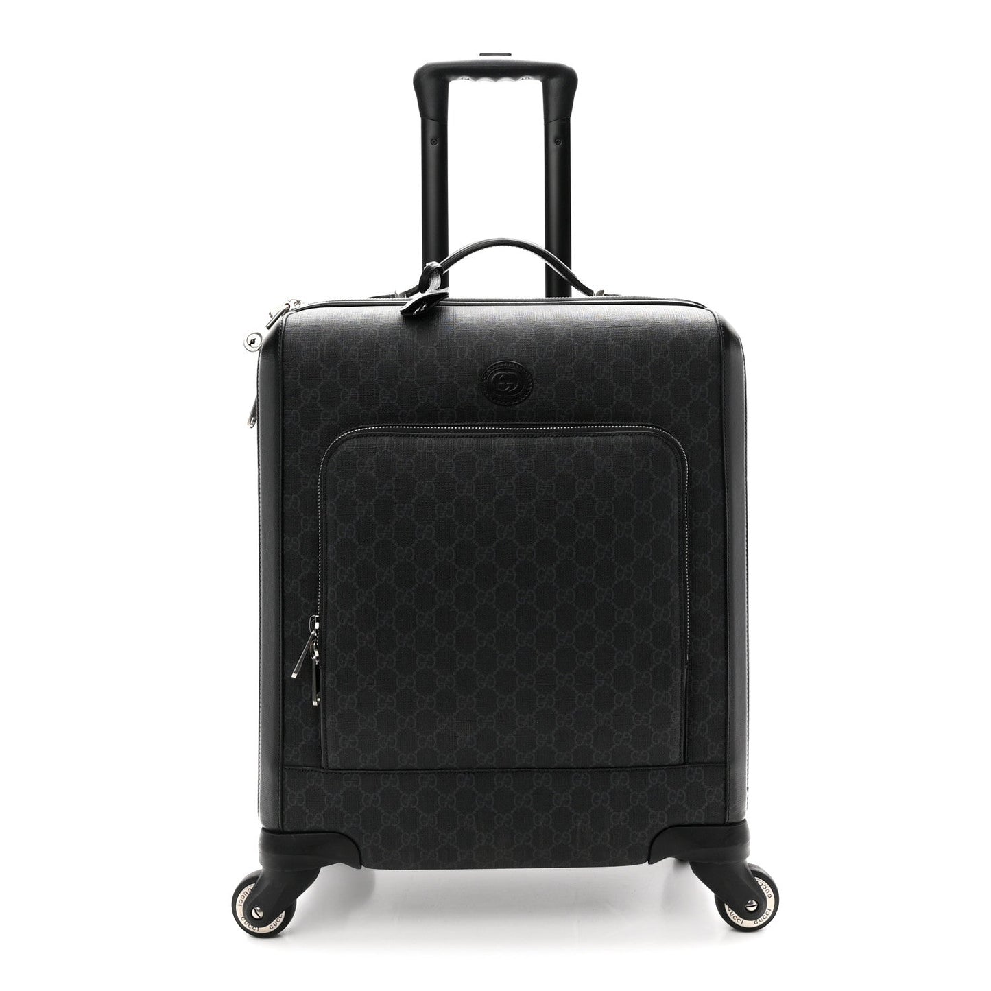 GG Supreme Monogram Calfskin Carry On Trolley Black