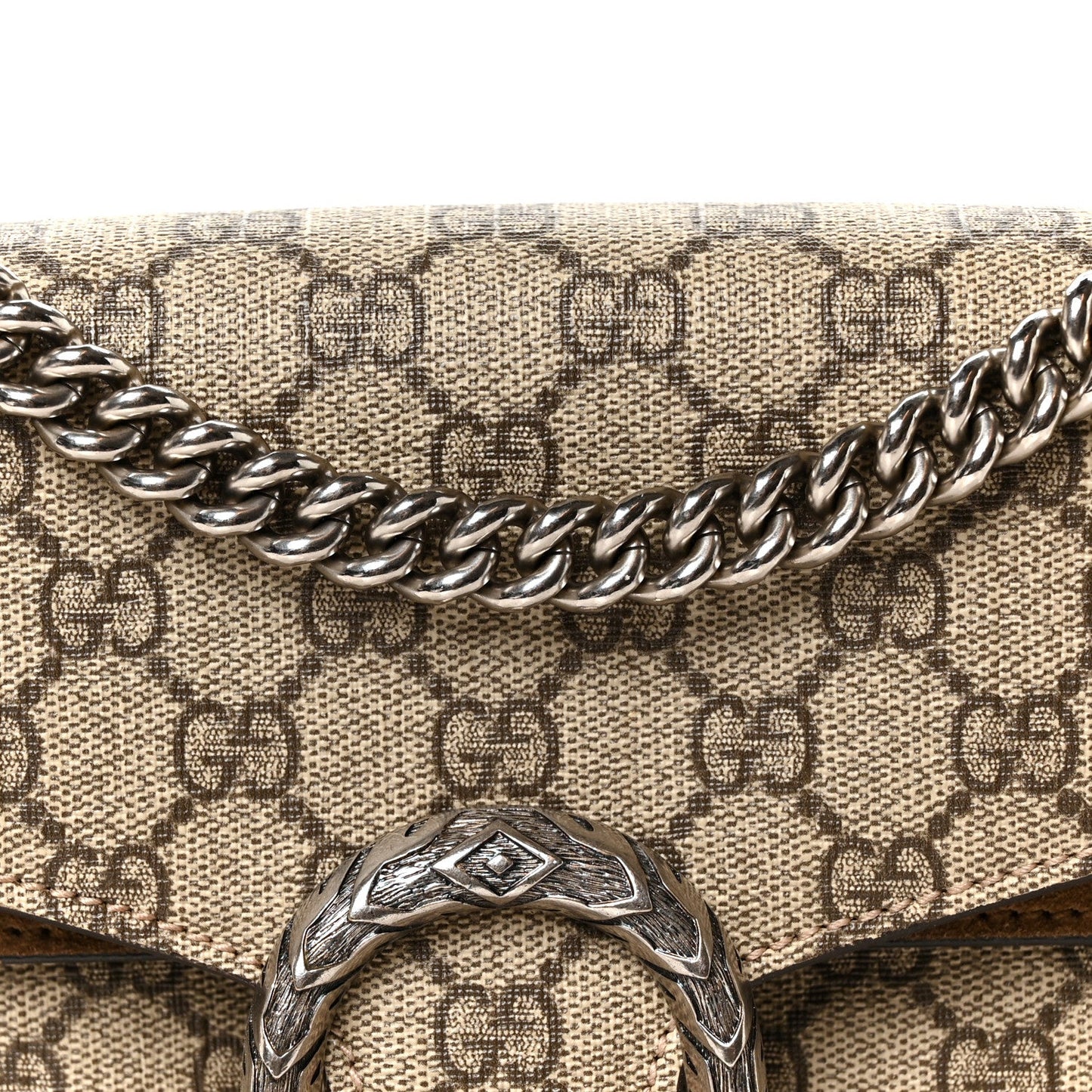 GG Supreme Monogram Small Dionysus Shoulder Bag Taupe