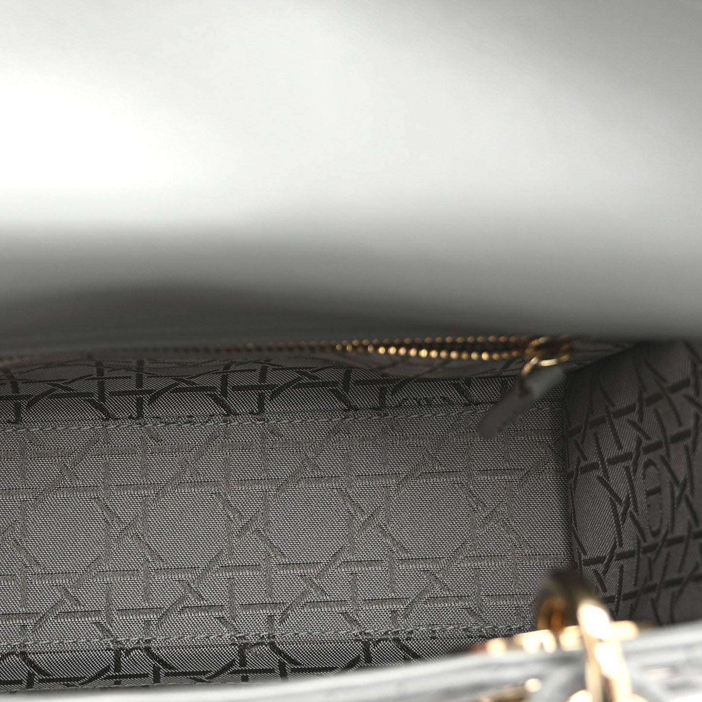 Lambskin Cannage Small My ABCDior Lady Dior Grey