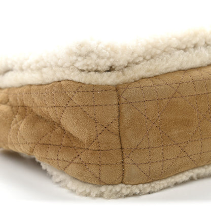Shearling Cannage Large Caro Bag Camel