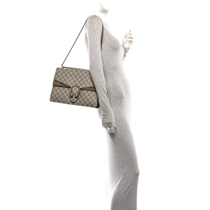 GG Supreme Monogram Medium Dionysus Shoulder Bag Taupe