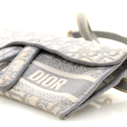 Oblique Slim Saddle Pouch Grey