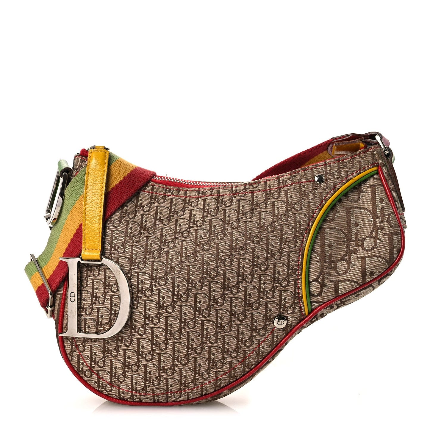 Monogram Rasta Saddle Pochette Beige