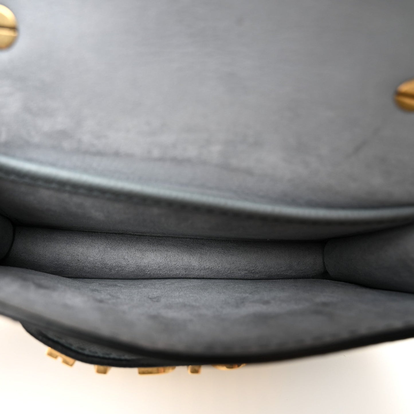 Grained Calfskin Mini J'Adior Chain Flap Bag Sky Blue