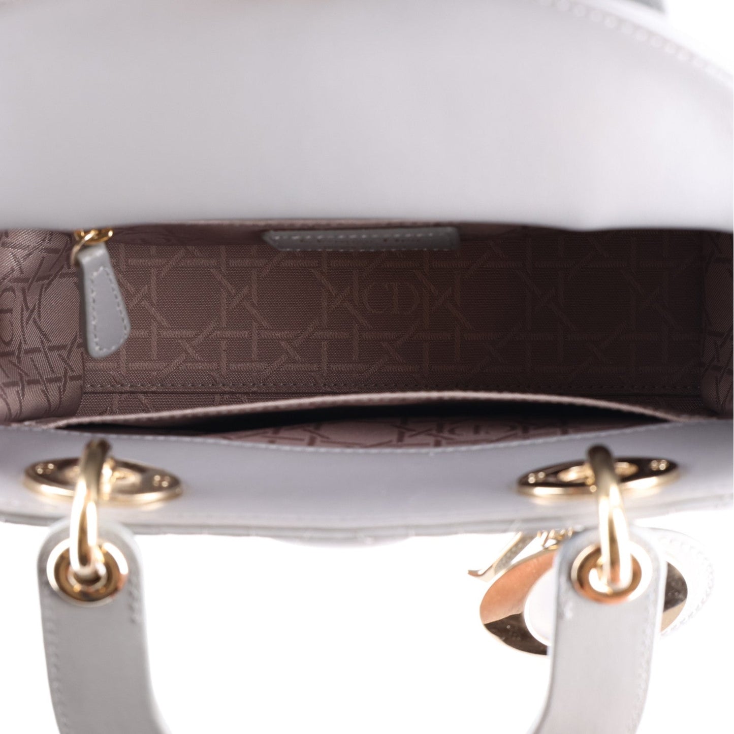 Lambskin Cannage Small My ABCDior Lady Dior Grey