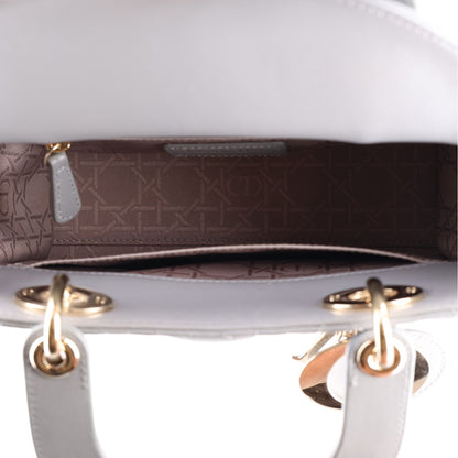 Lambskin Cannage Small My ABCDior Lady Dior Grey