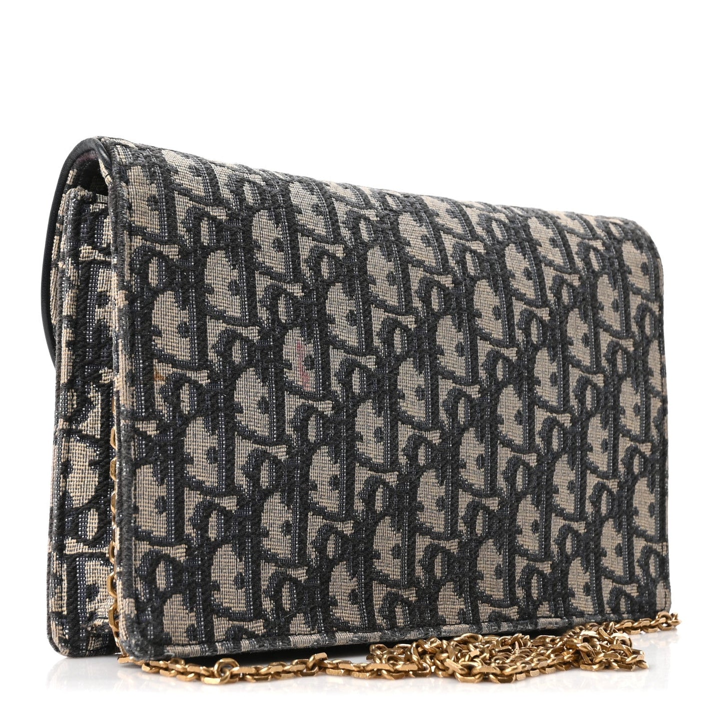 Oblique Saddle Chain Pouch Blue