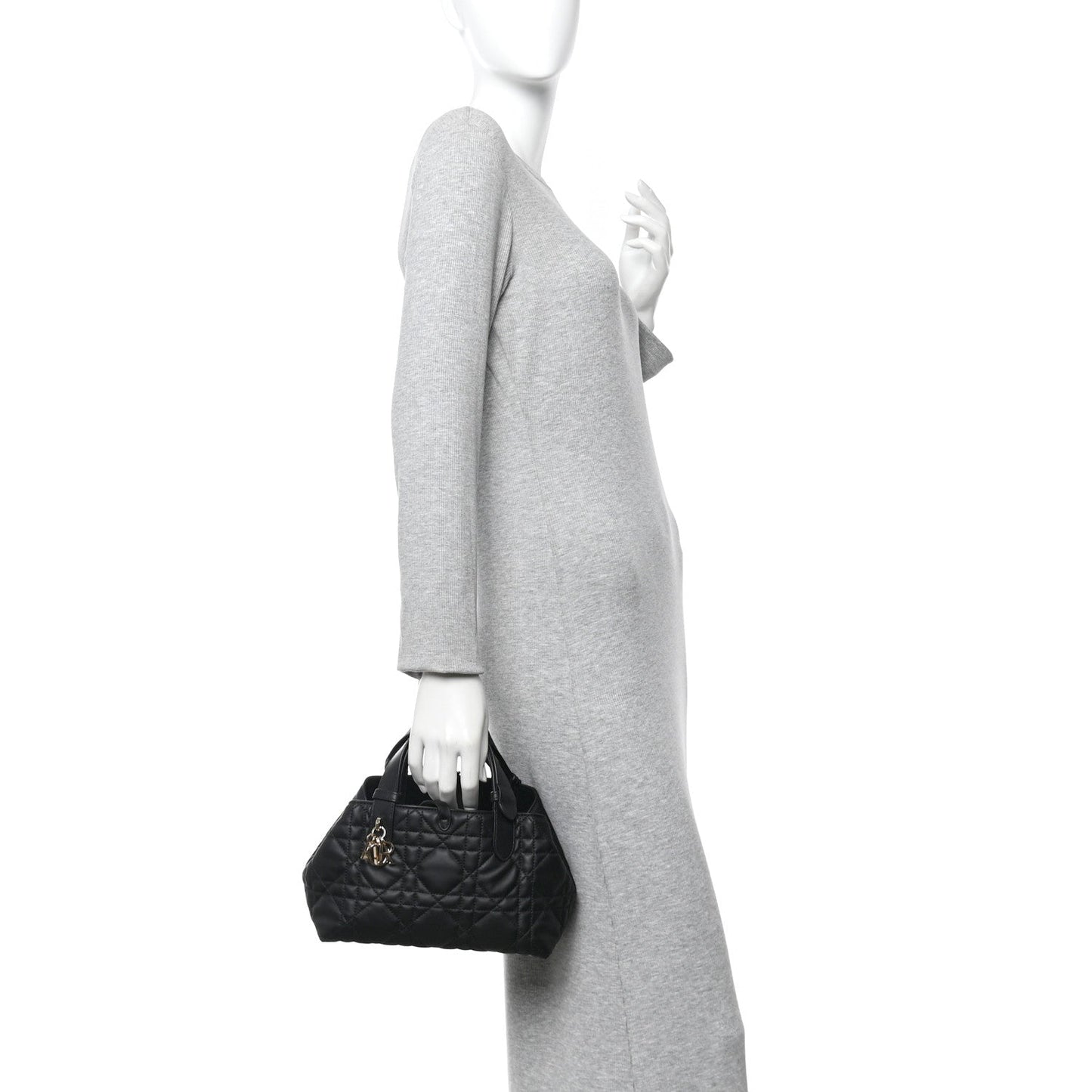 Calfskin Macrocannage Small Toujours  Black
