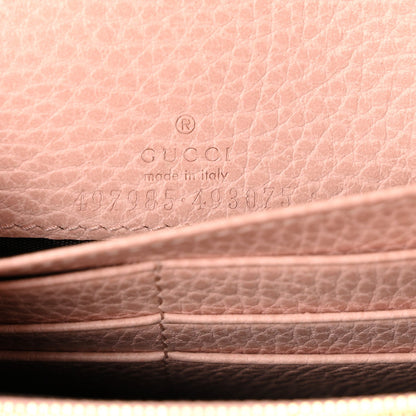 Dollar Calfskin Mini GG Marmont Chain Wallet Perfect Pink