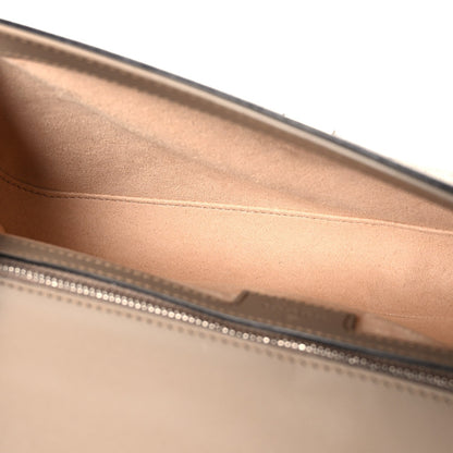GG Supreme Monogram Petite GG Top Handle Shoulder Bag Beige Ebony