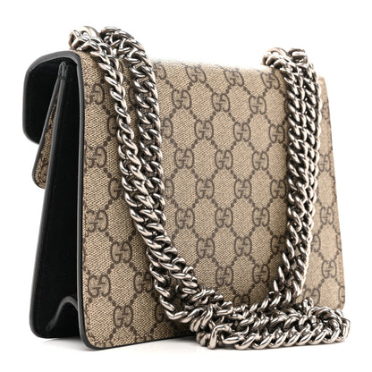 GG Supreme Monogram Mini Dionysus Shoulder Bag Black