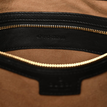GG Supreme Monogram Medium Padlock Tote Black
