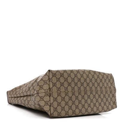 GG Supreme Monogram Vertical Tote Dark Brown
