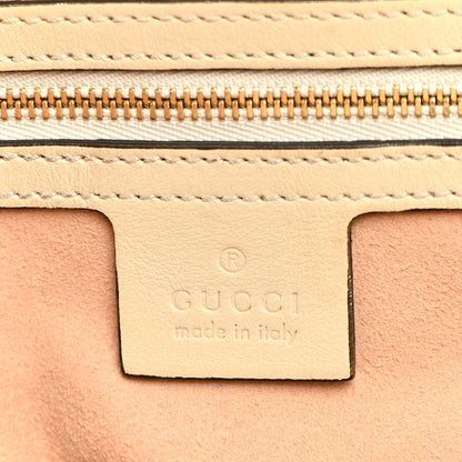 GG Supreme Monogram Medium Padlock Tote White