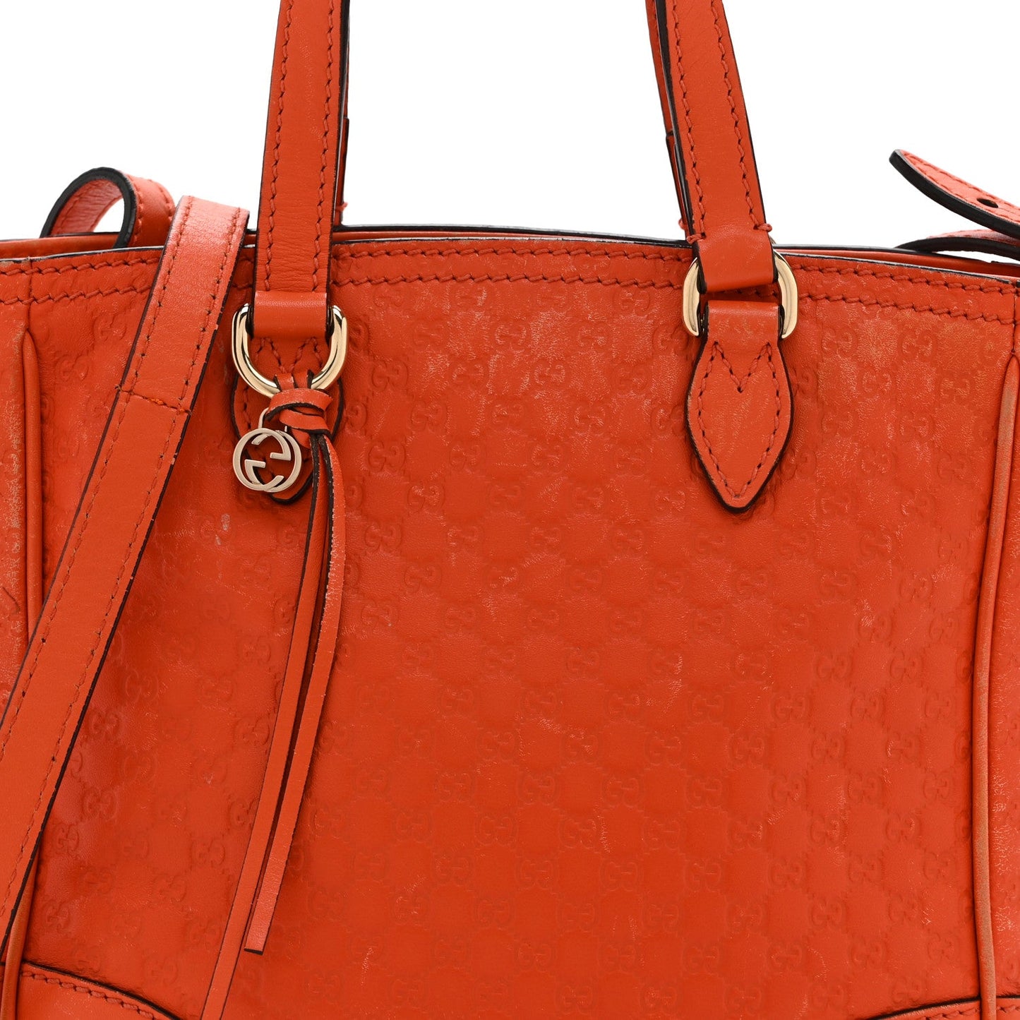 Microguccissima Small Bree Tote Sun Orange