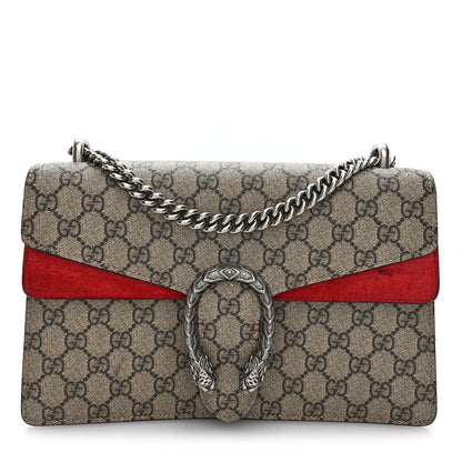 GG Supreme Monogram Small Dionysus Shoulder Bag Red