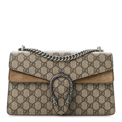 GG Supreme Monogram Small Dionysus Shoulder Bag Taupe
