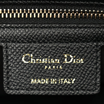 Grained Calfskin Saddle Bag With Strap Black