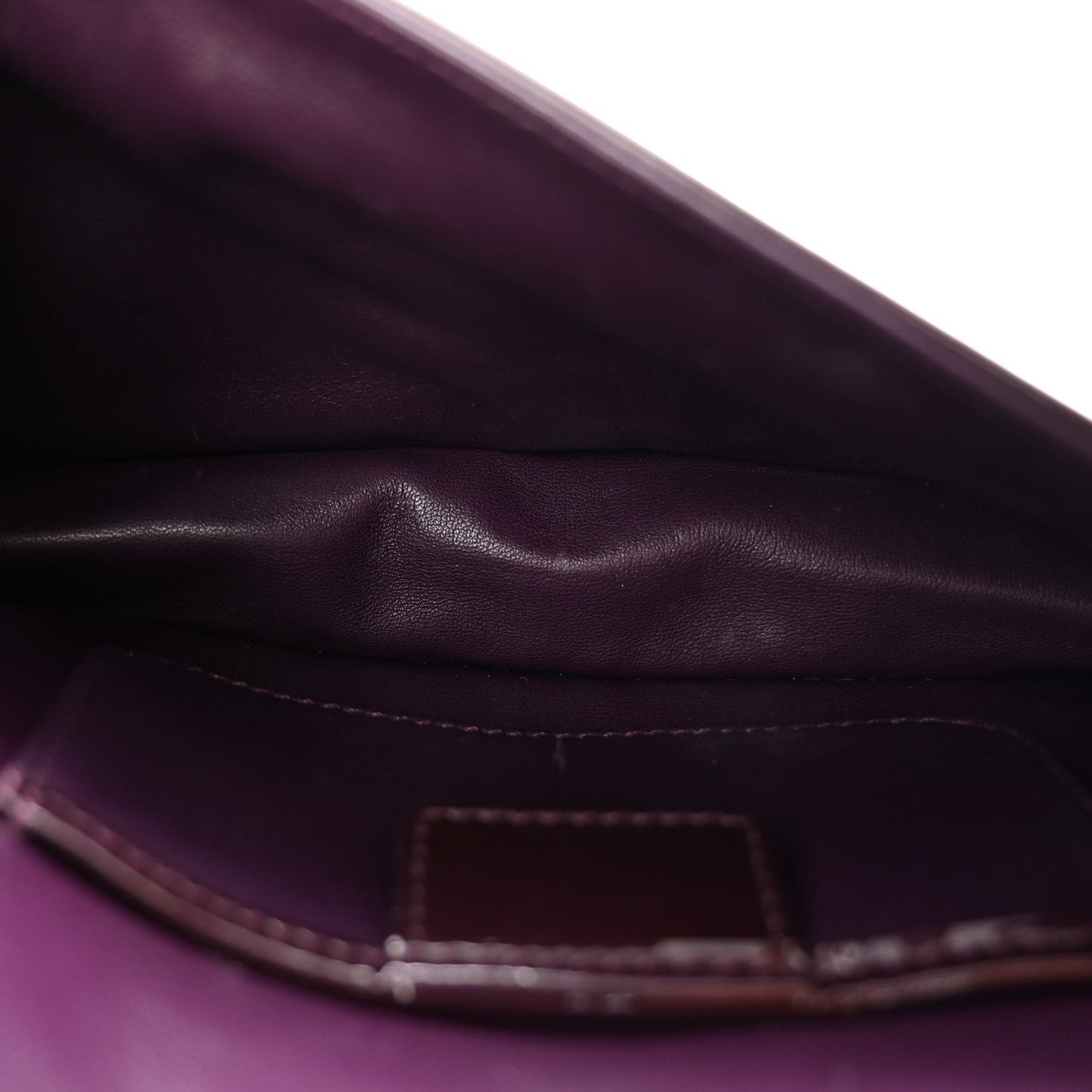 Patent Cannage Lady Dior Chain Wallet Purple