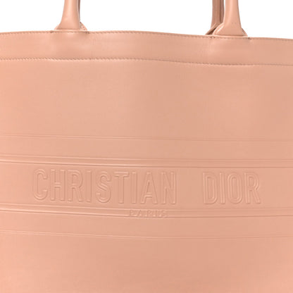 Calfskin Embossed Medium Book Tote Rose de Vents