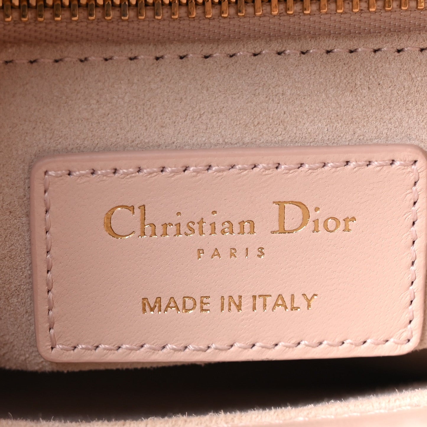 Lambskin Cannage Small My ABCDior Lady Dior Light Pink