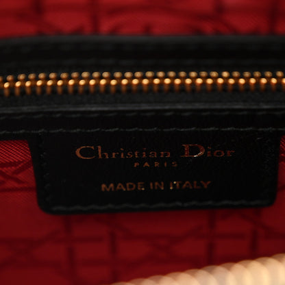 Lambskin Cannage Medium Lady Dior Black
