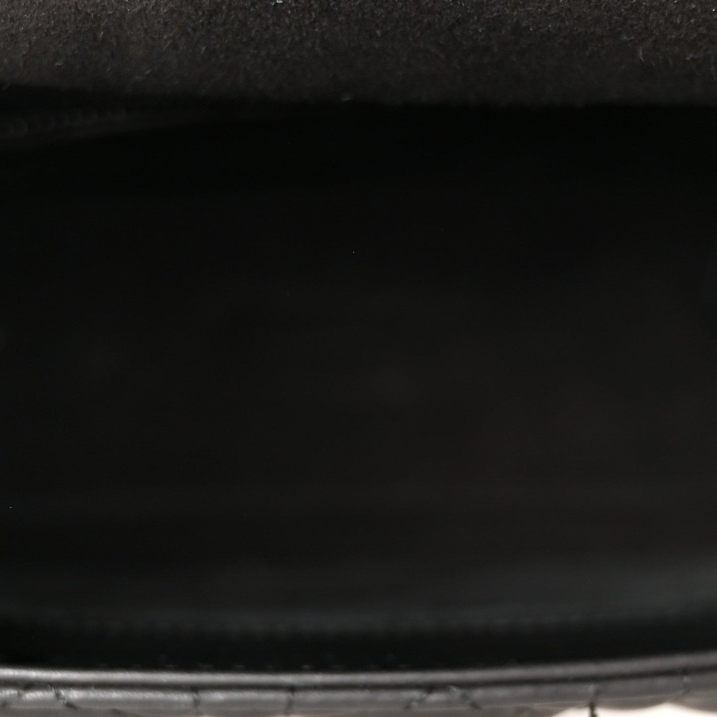 Ultra Matte Calfskin Cannage Medium Lady Dior Black