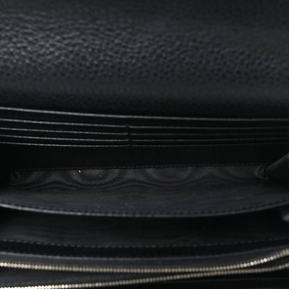 Calfskin Mini Dionysus Chain Wallet Black